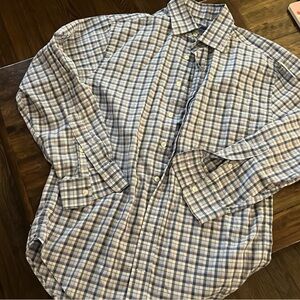 Men's Blue Checkered Shirt